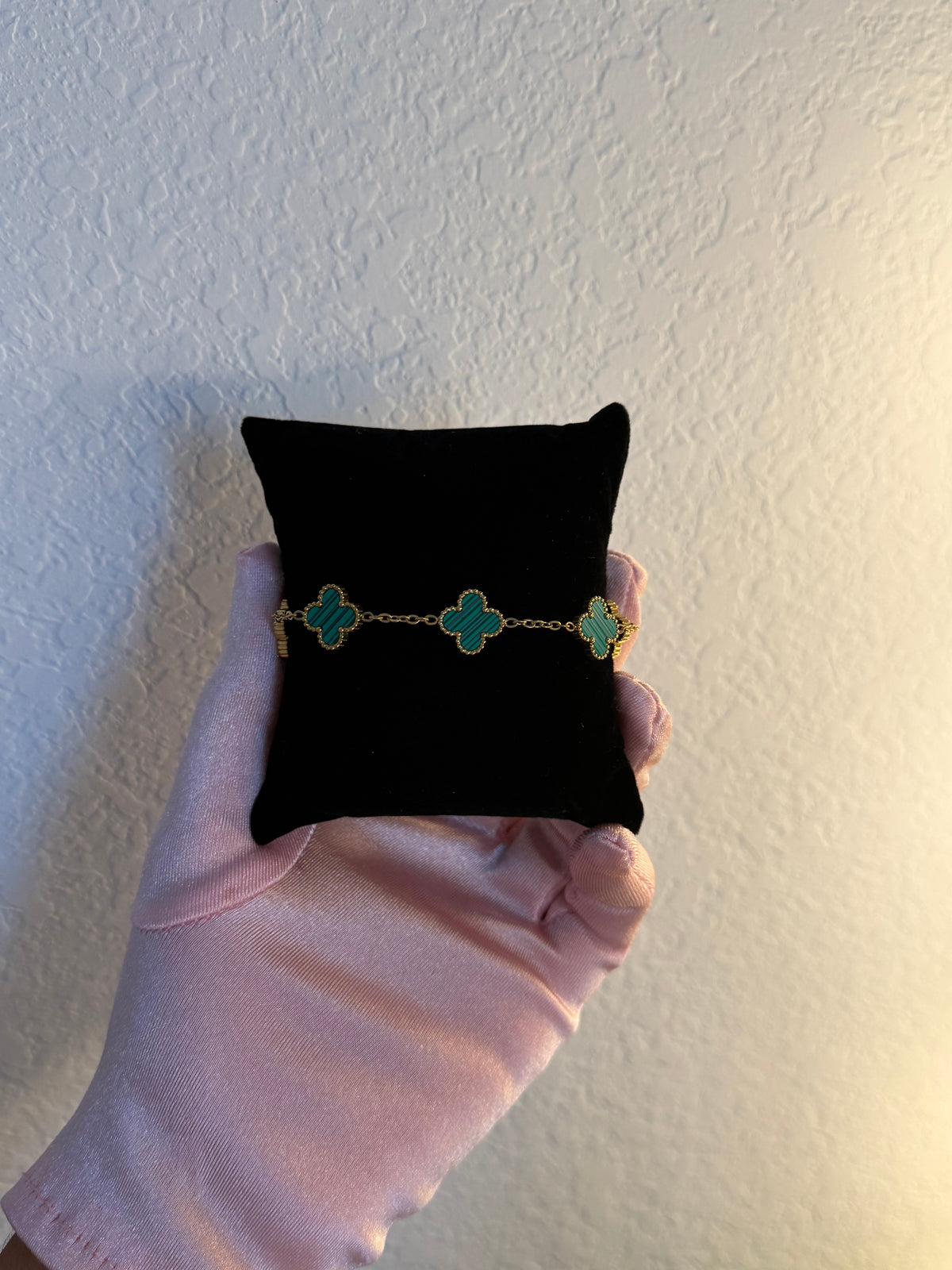 18K Gold Clover Bracelet