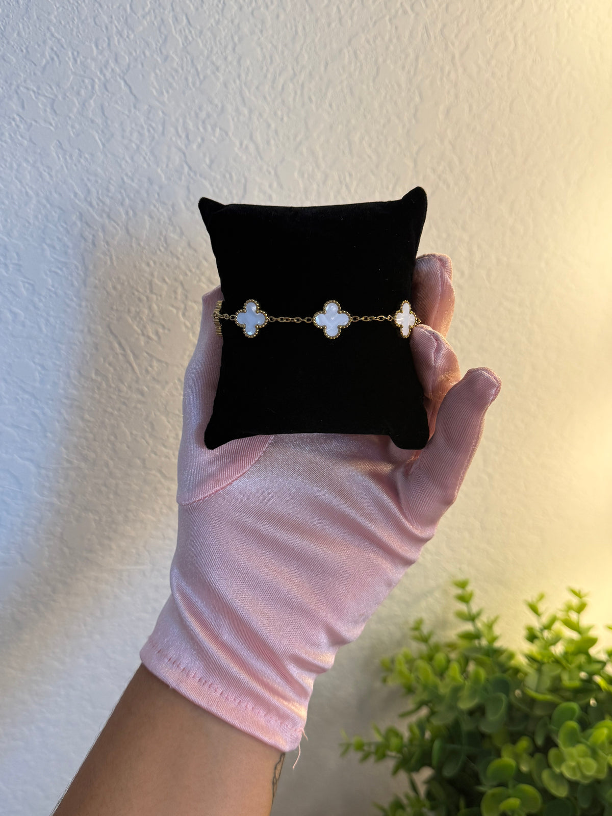 18K Gold Clover Bracelet