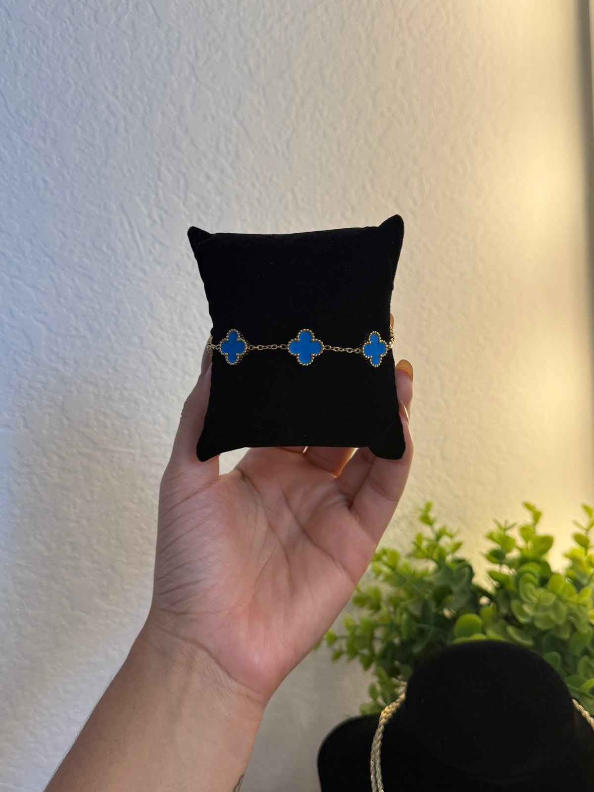 18K Gold Clover Bracelet