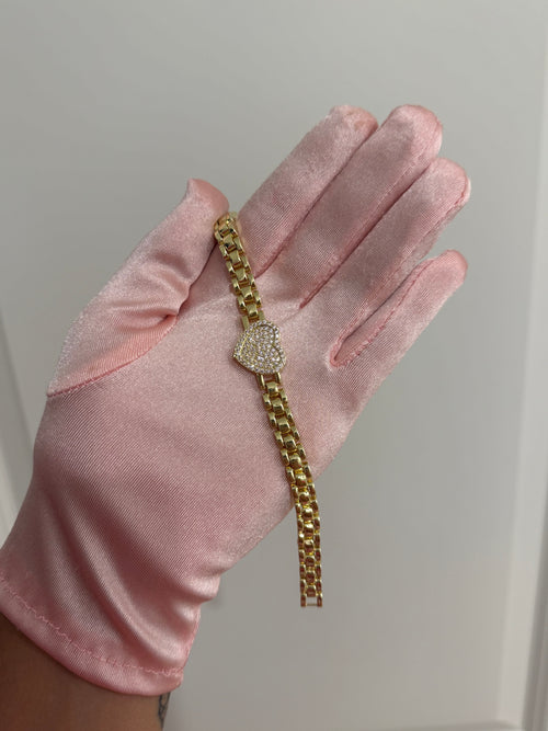 Pink Heart Bracelet