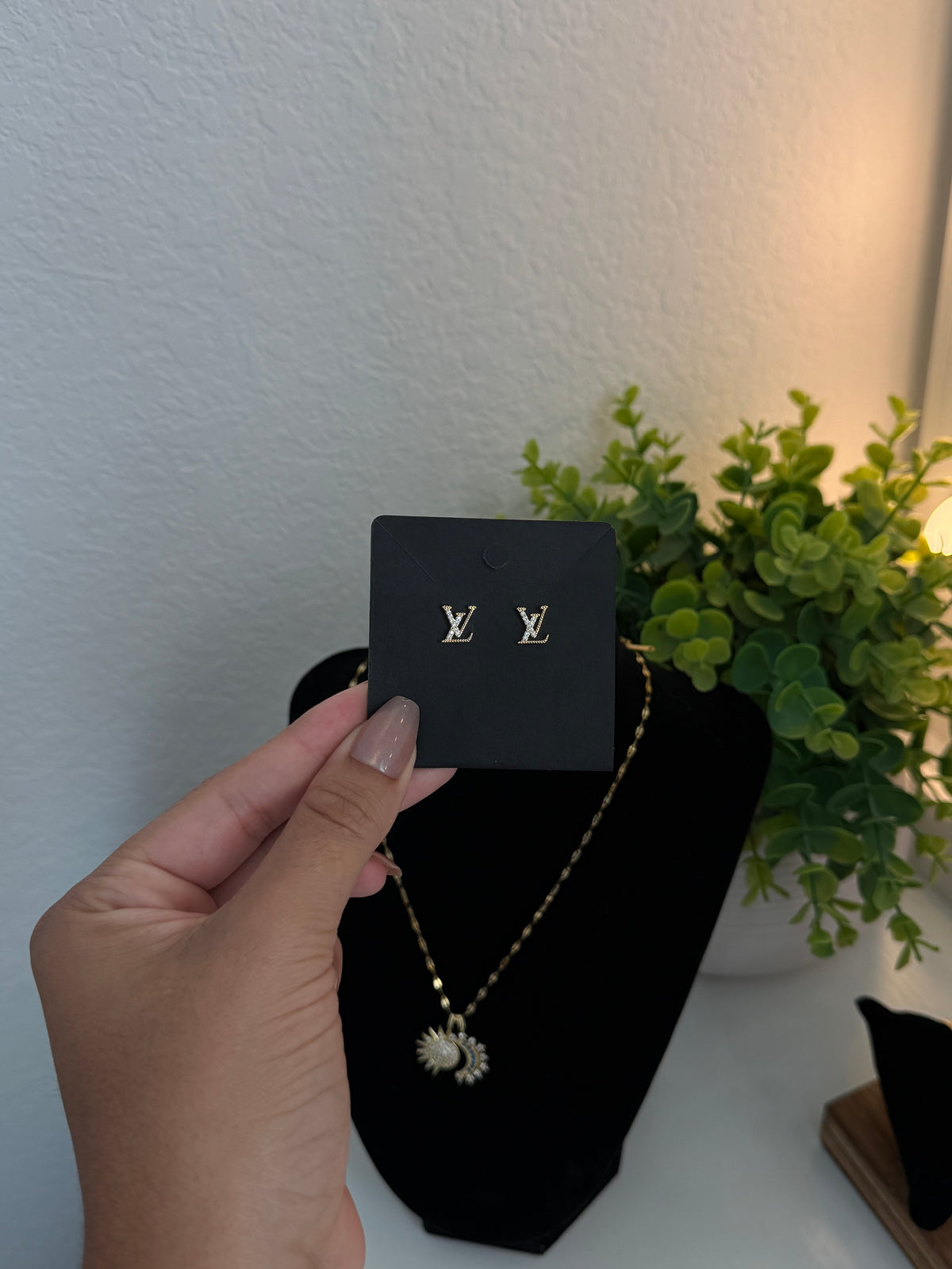 LV Studded Earrings